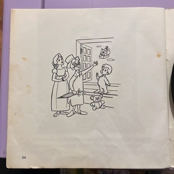 Walt Disney Peter Pan book and record #304 - Picture 7 of 8